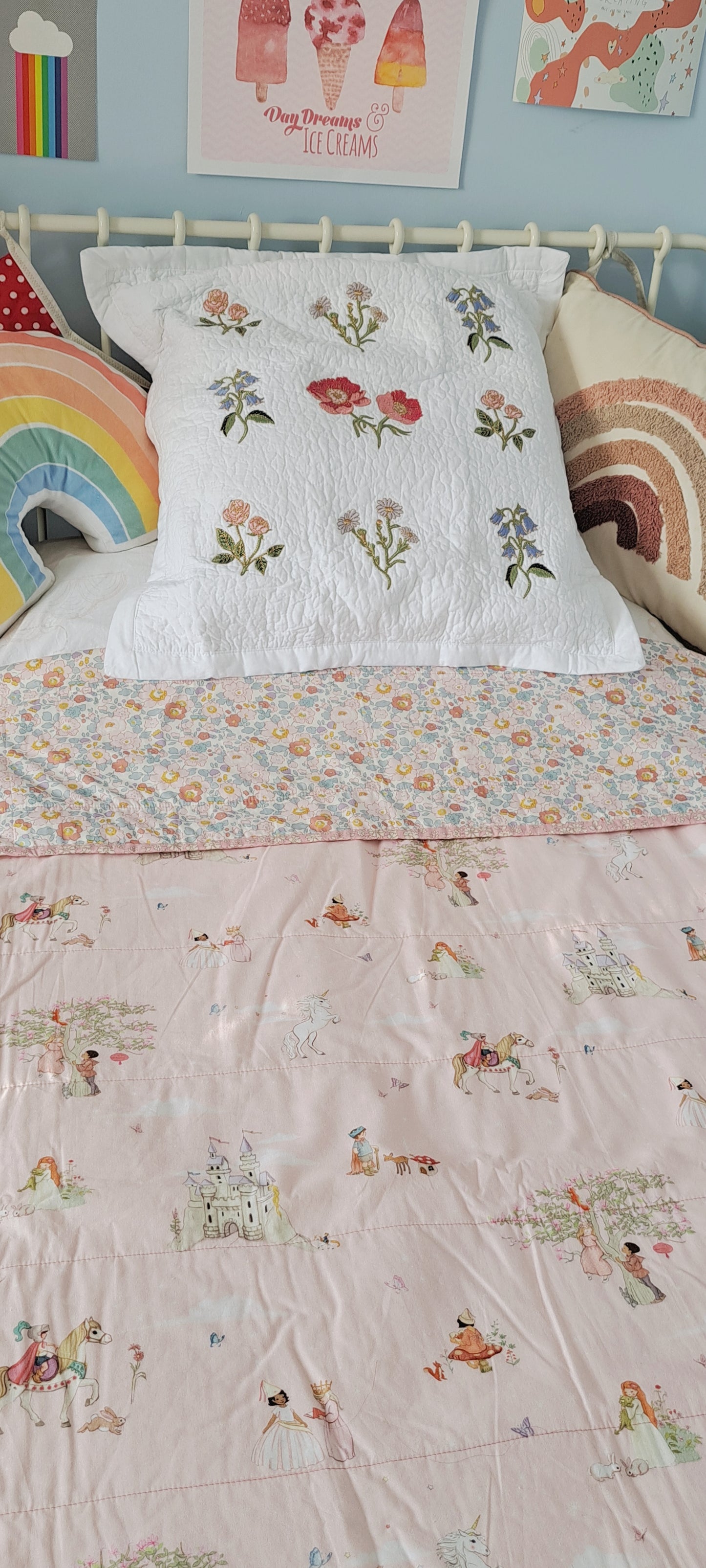 Pink Belle and Boo and Liberty Tana Lawn Limited Edition Betsy Single Quilt
