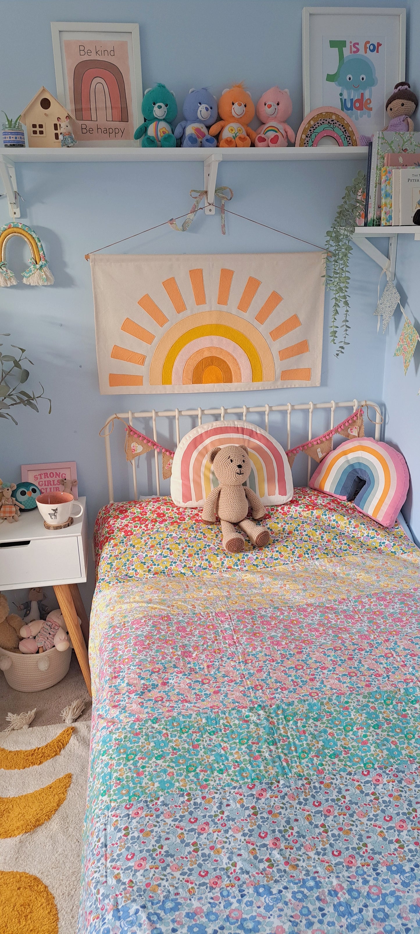 Betsy Rainbow Liberty Tana Lawn Single Quilt