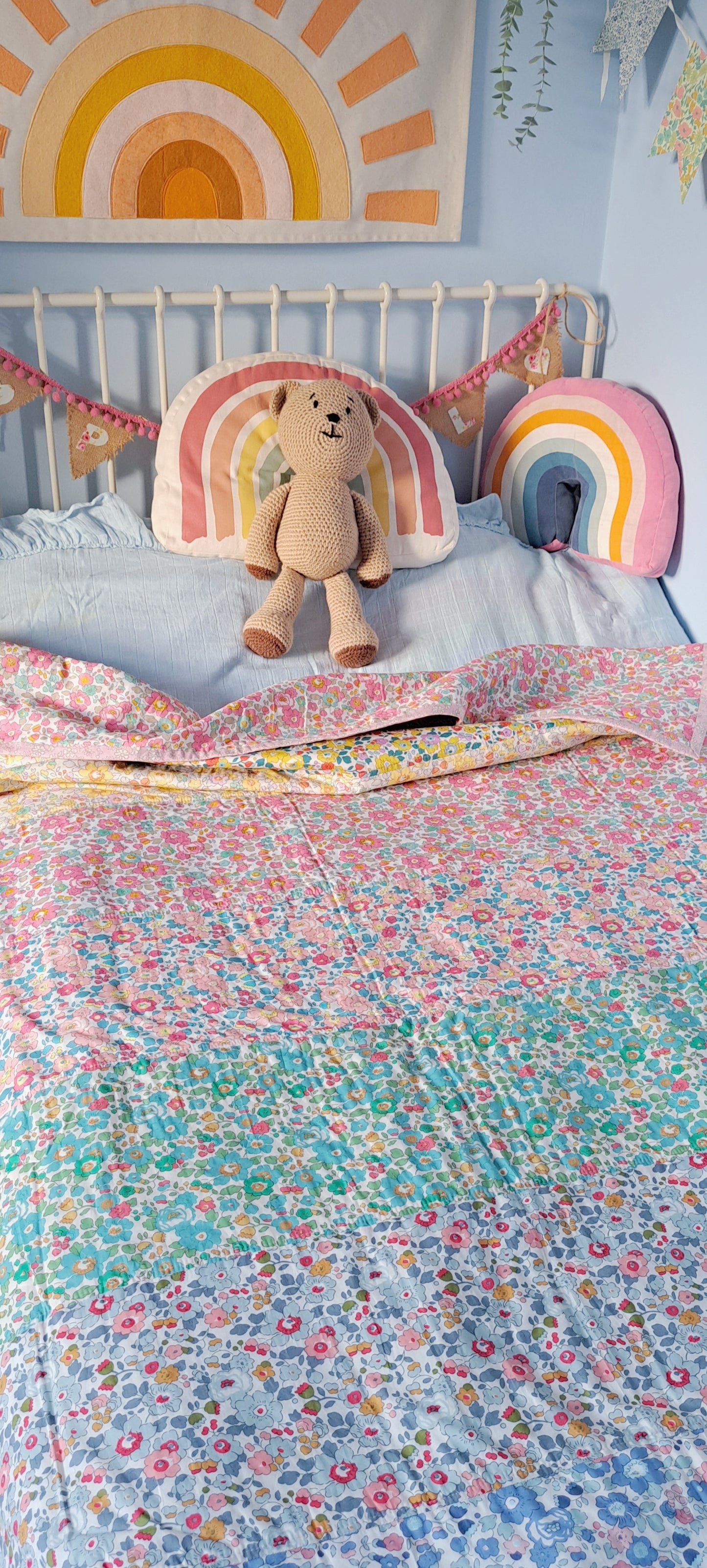 Betsy Rainbow Liberty Tana Lawn Single Quilt