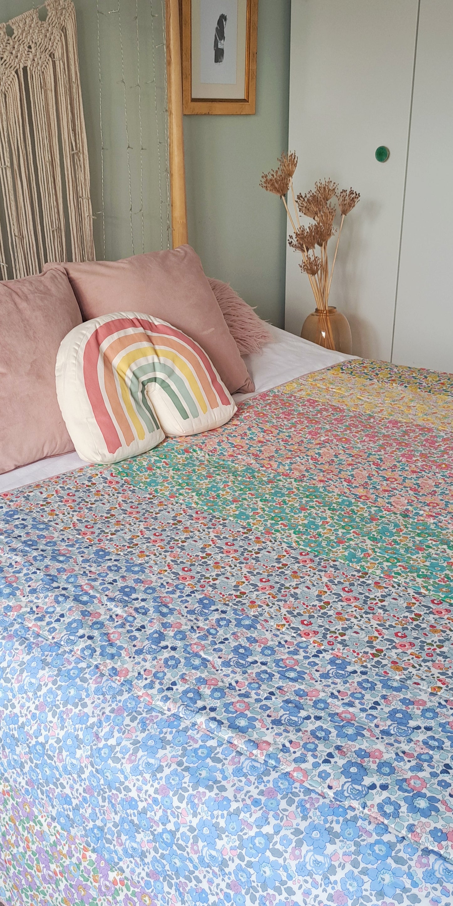 Betsy Rainbow Liberty Tana Lawn Single Quilt