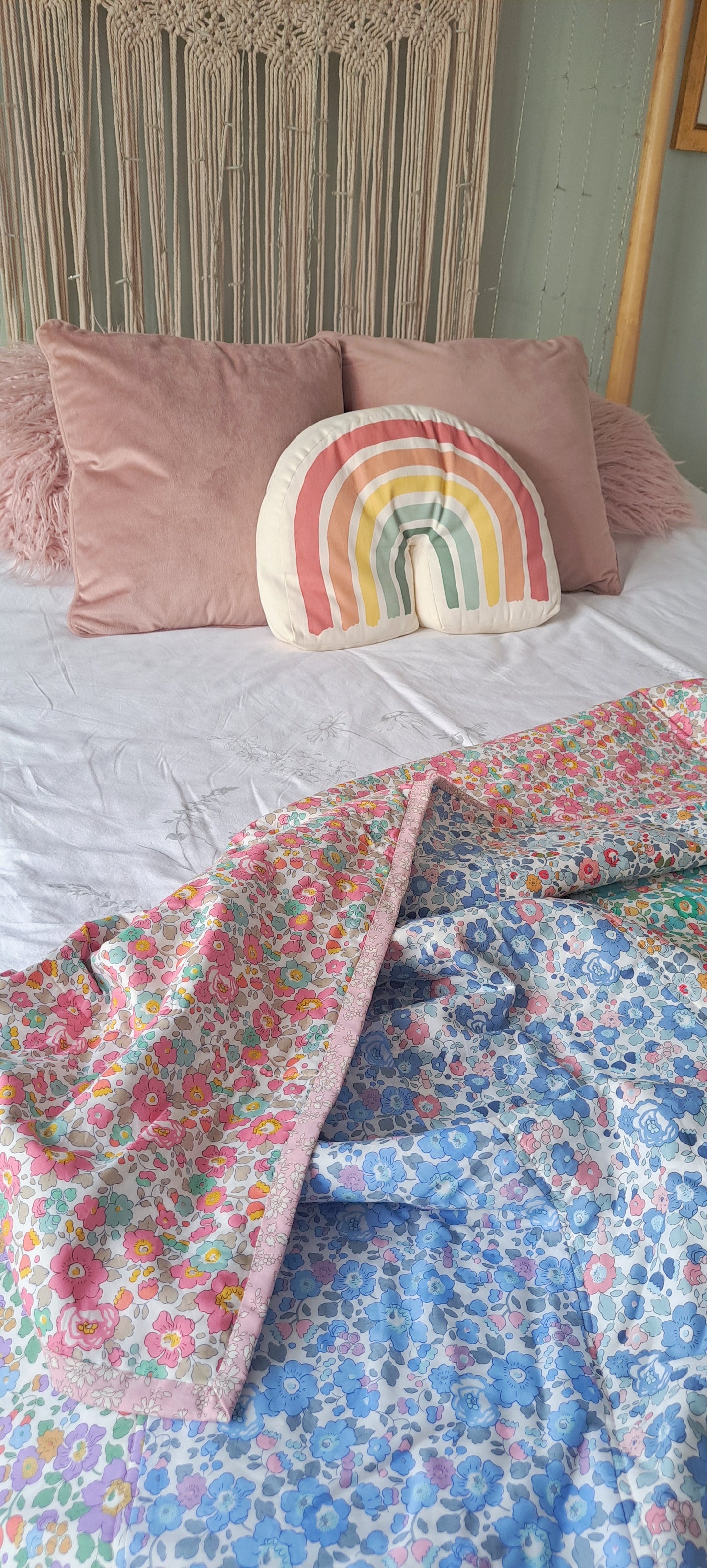 Betsy Rainbow Liberty Tana Lawn Single Quilt