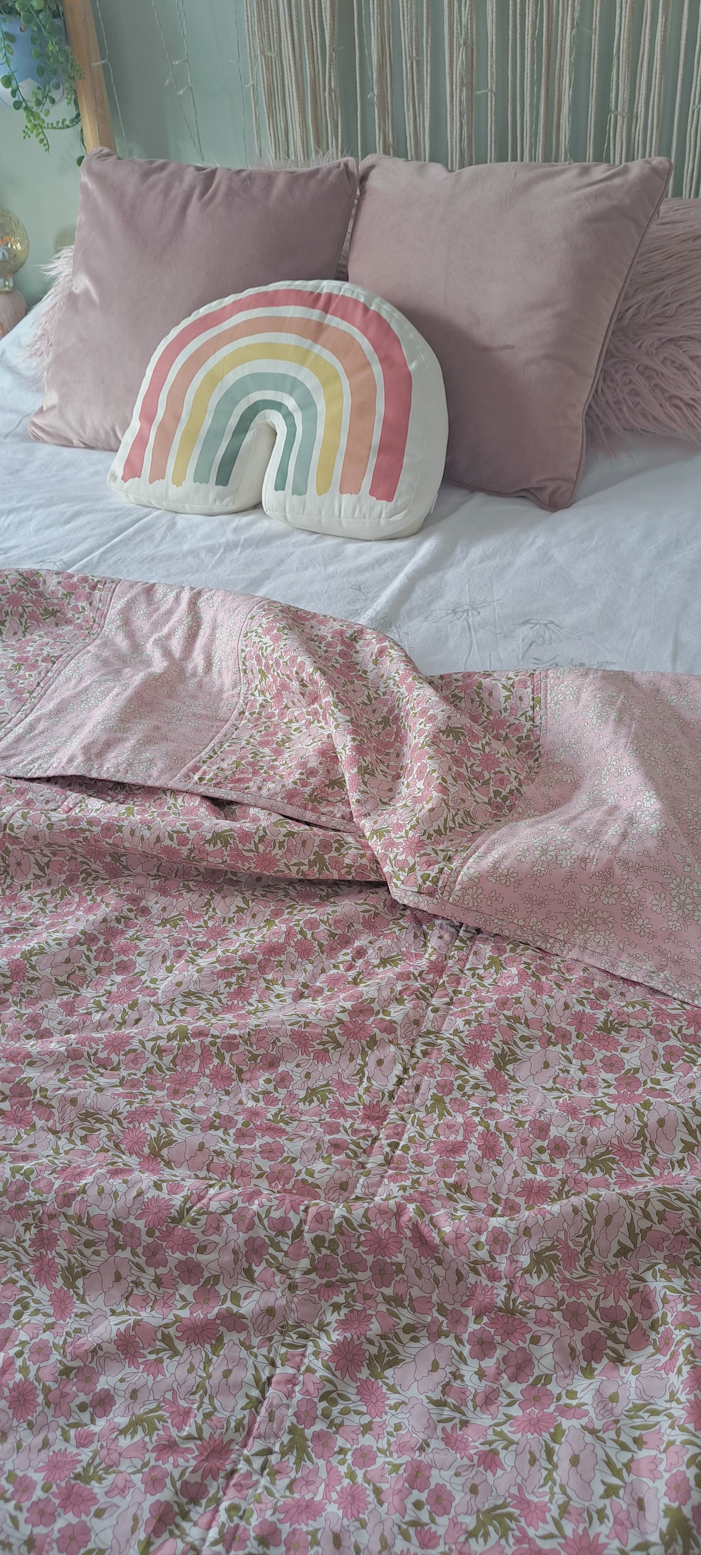 Limited Edition Pink Liberty Tana Lawn Single Quilt
