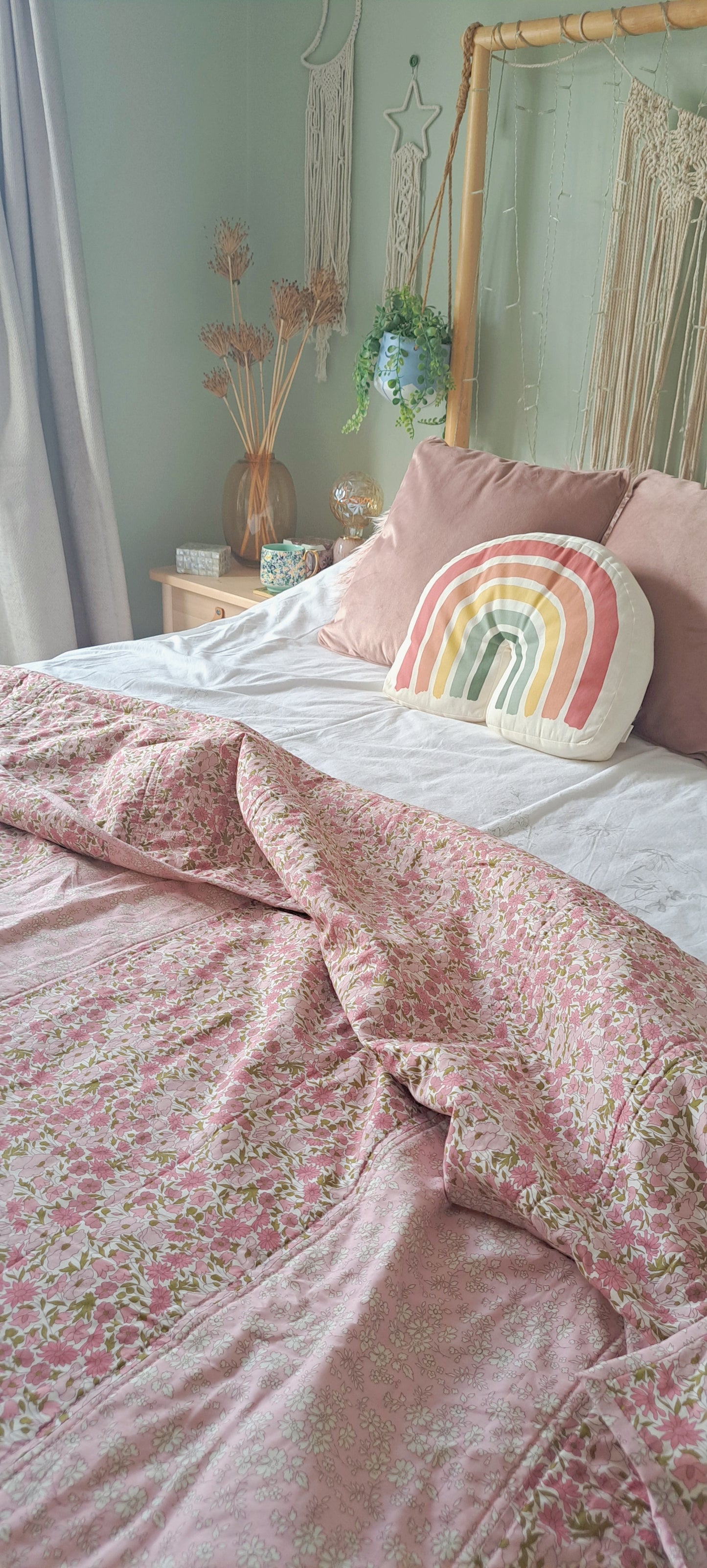 Limited Edition Pink Liberty Tana Lawn Single Quilt
