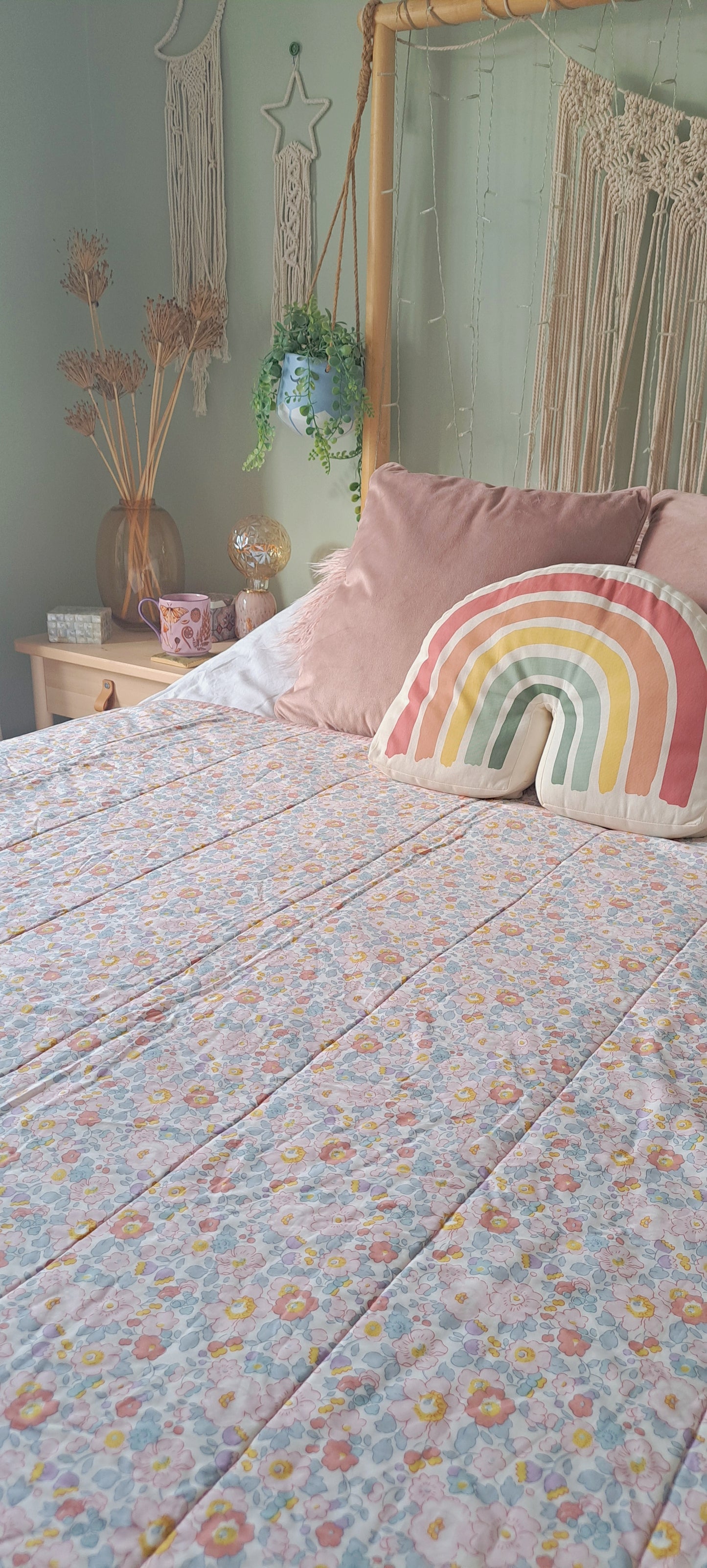 Pink Belle and Boo and Liberty Tana Lawn Limited Edition Betsy Single Quilt