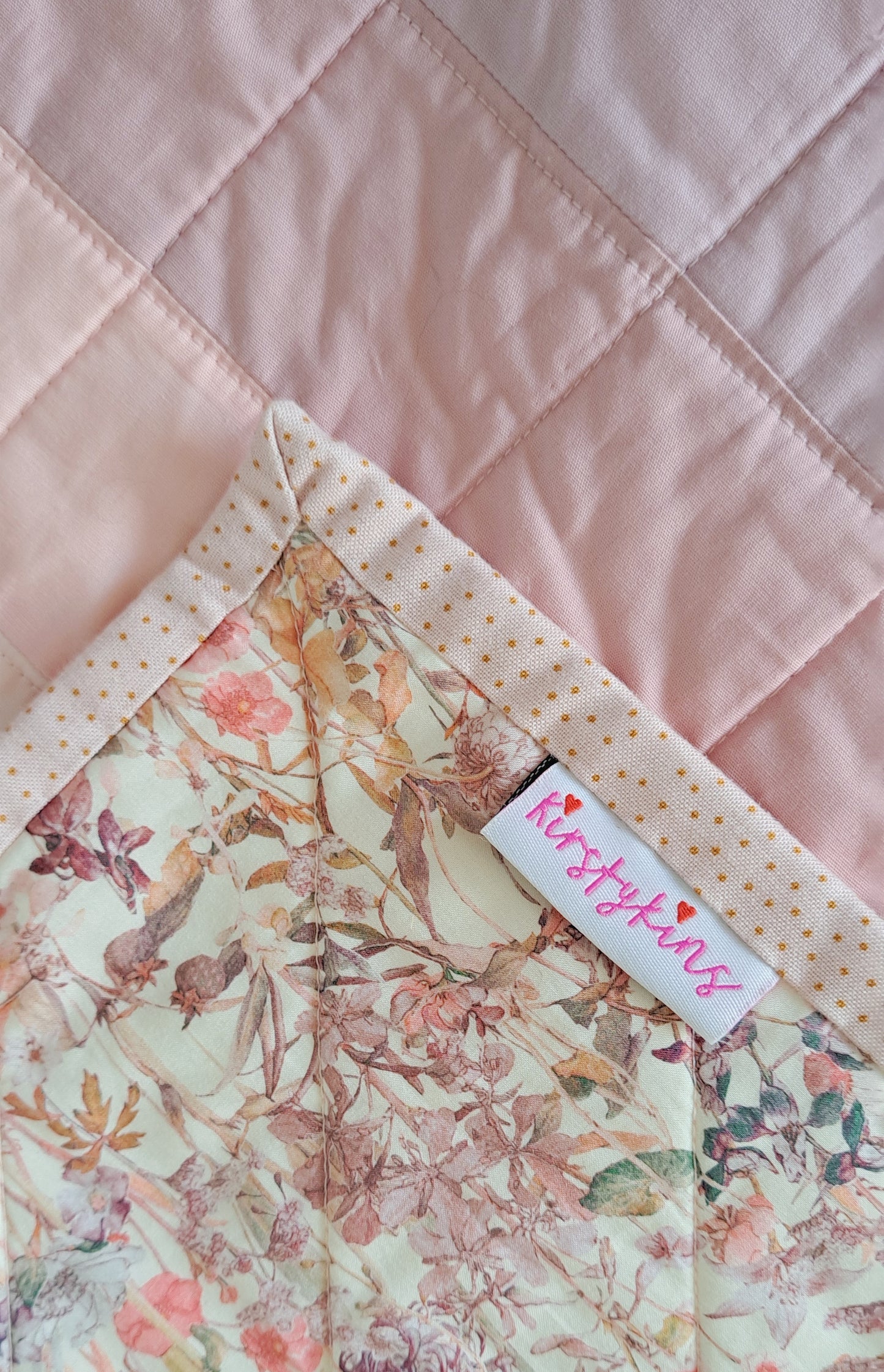 Peachy Adventure Land Quilt - Small Throw Size