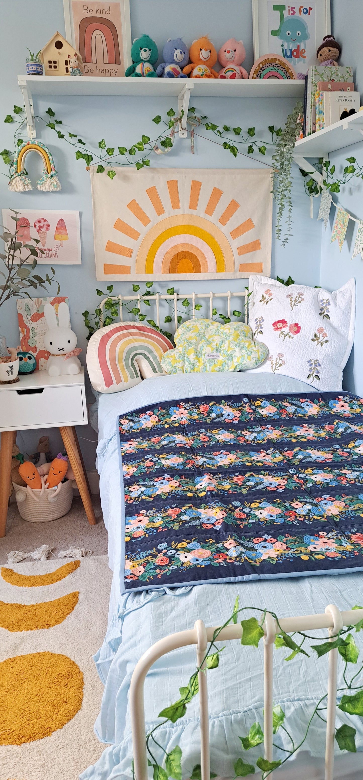 Bloom and Grow Rifle Paper - Dark Blue Stripe