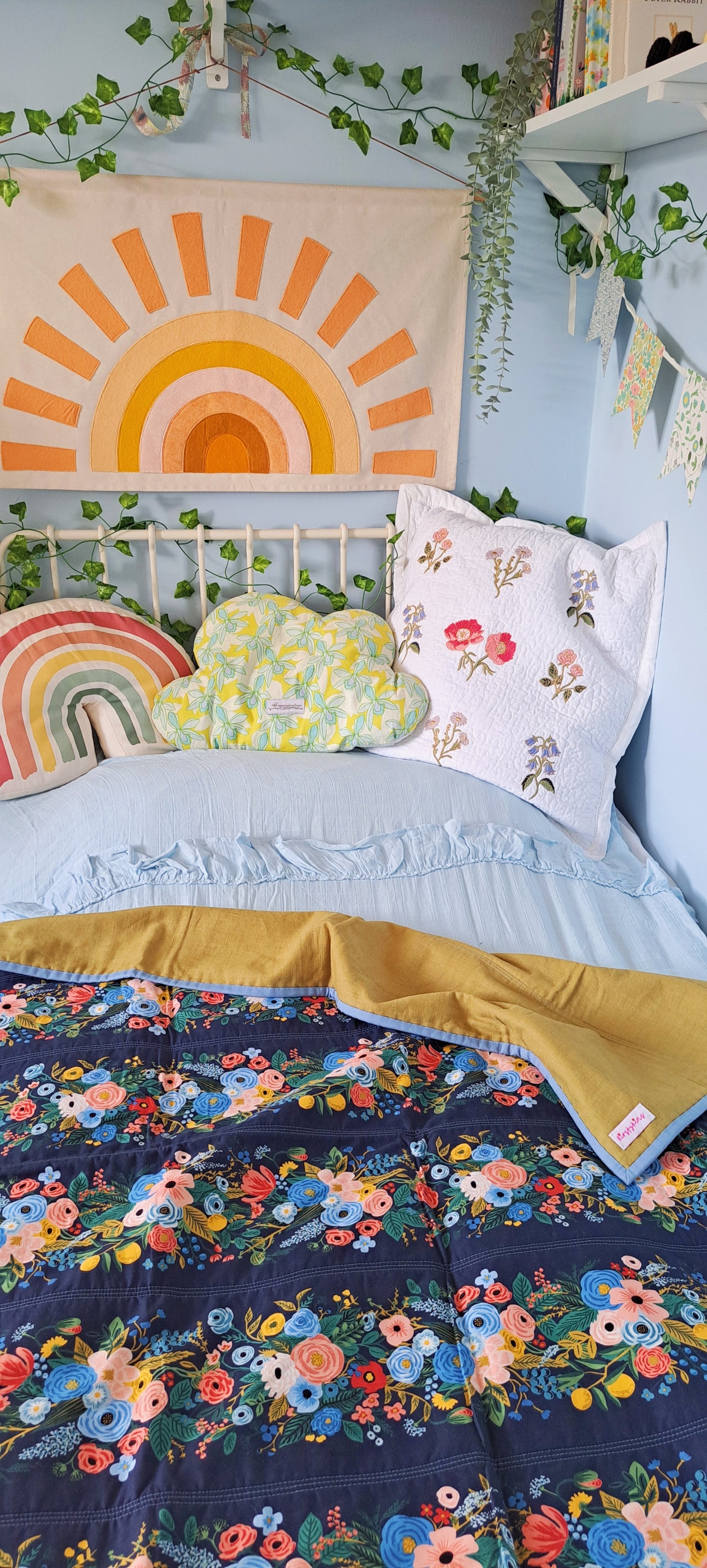 Bloom and Grow Rifle Paper - Dark Blue Stripe