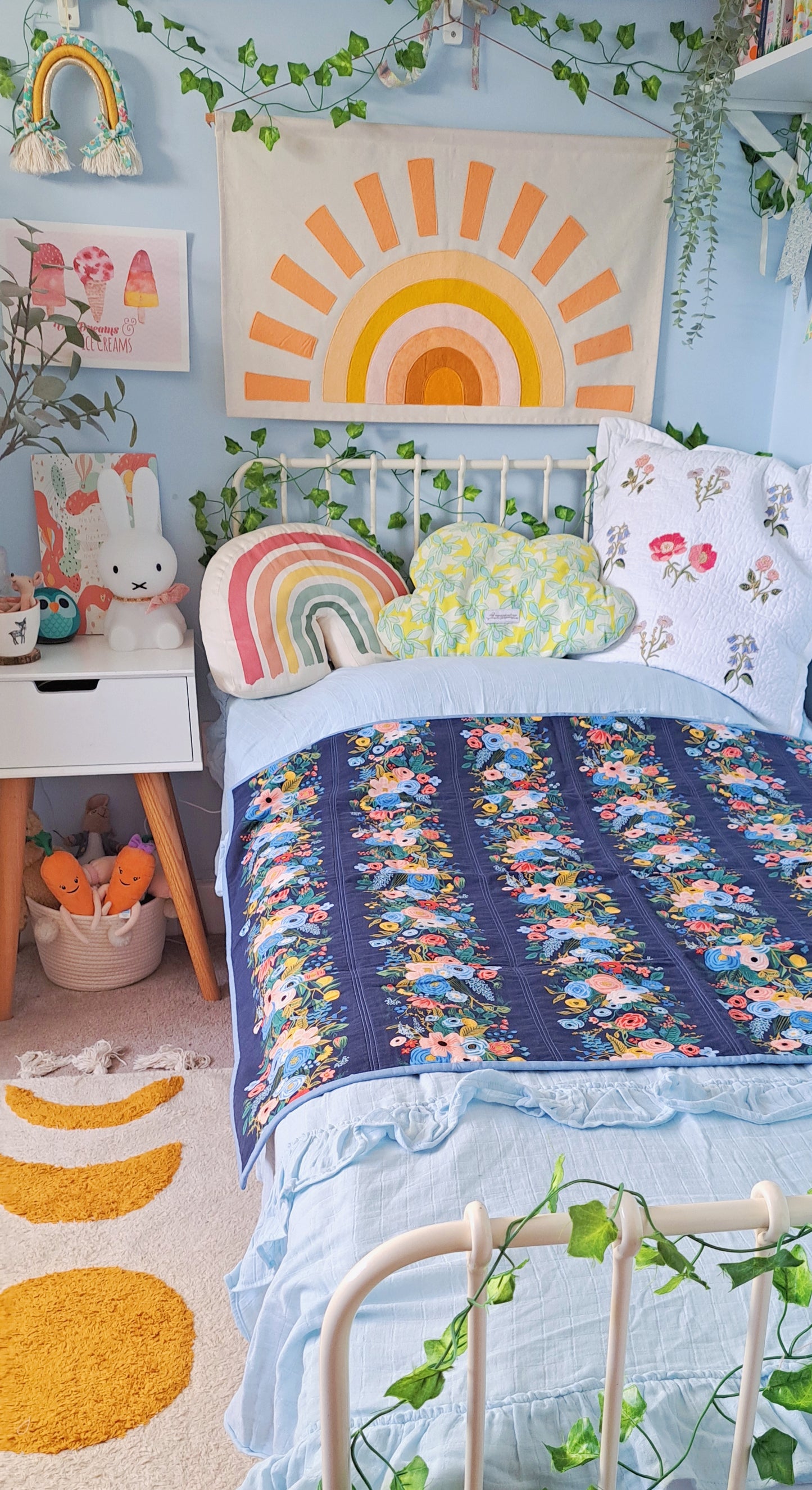 Bloom and Grow Rifle Paper - Dark Blue Stripe