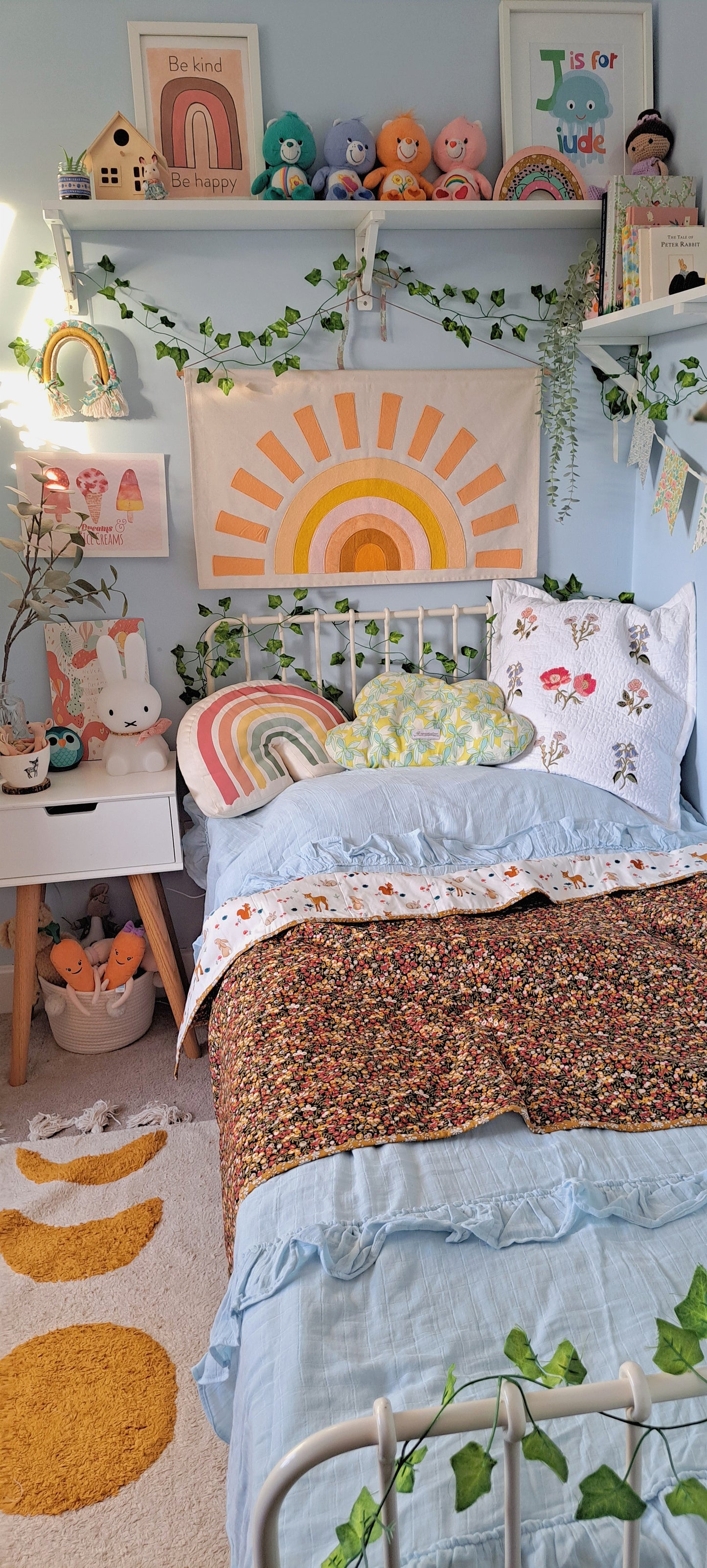 Belle and Boo Woodland with Liberty Tana Lawn Wiltshire Berry Quilt