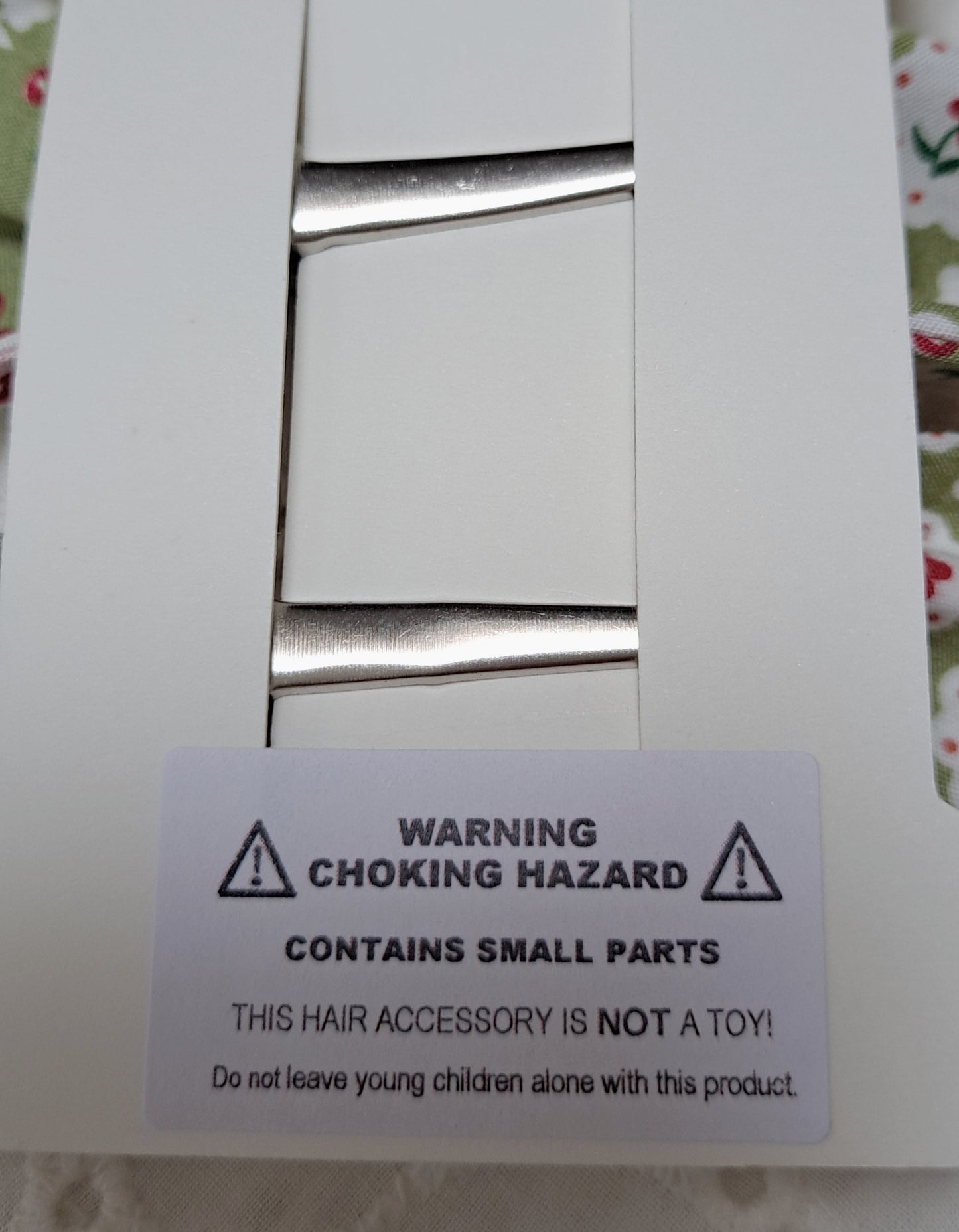 Green Cherry Fabric Hair Slide