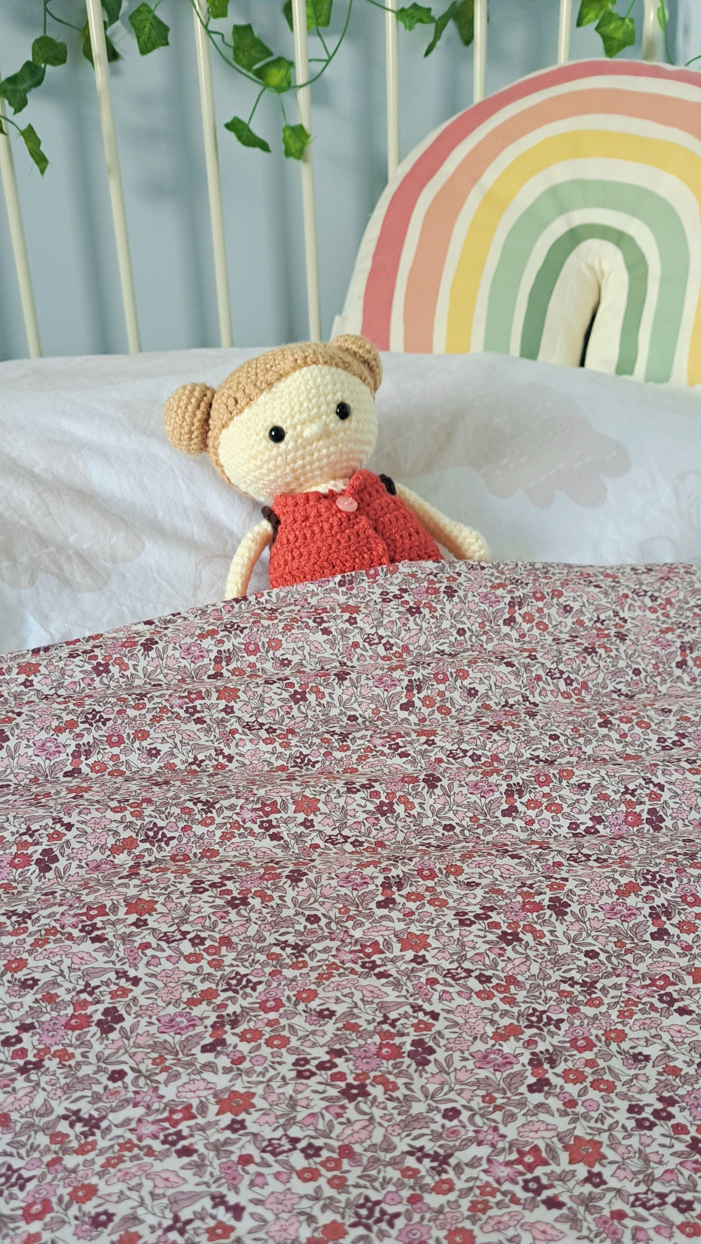 Squishy Quilt featuring Belle and Boo Apple Orchard and Liberty of London Fabric