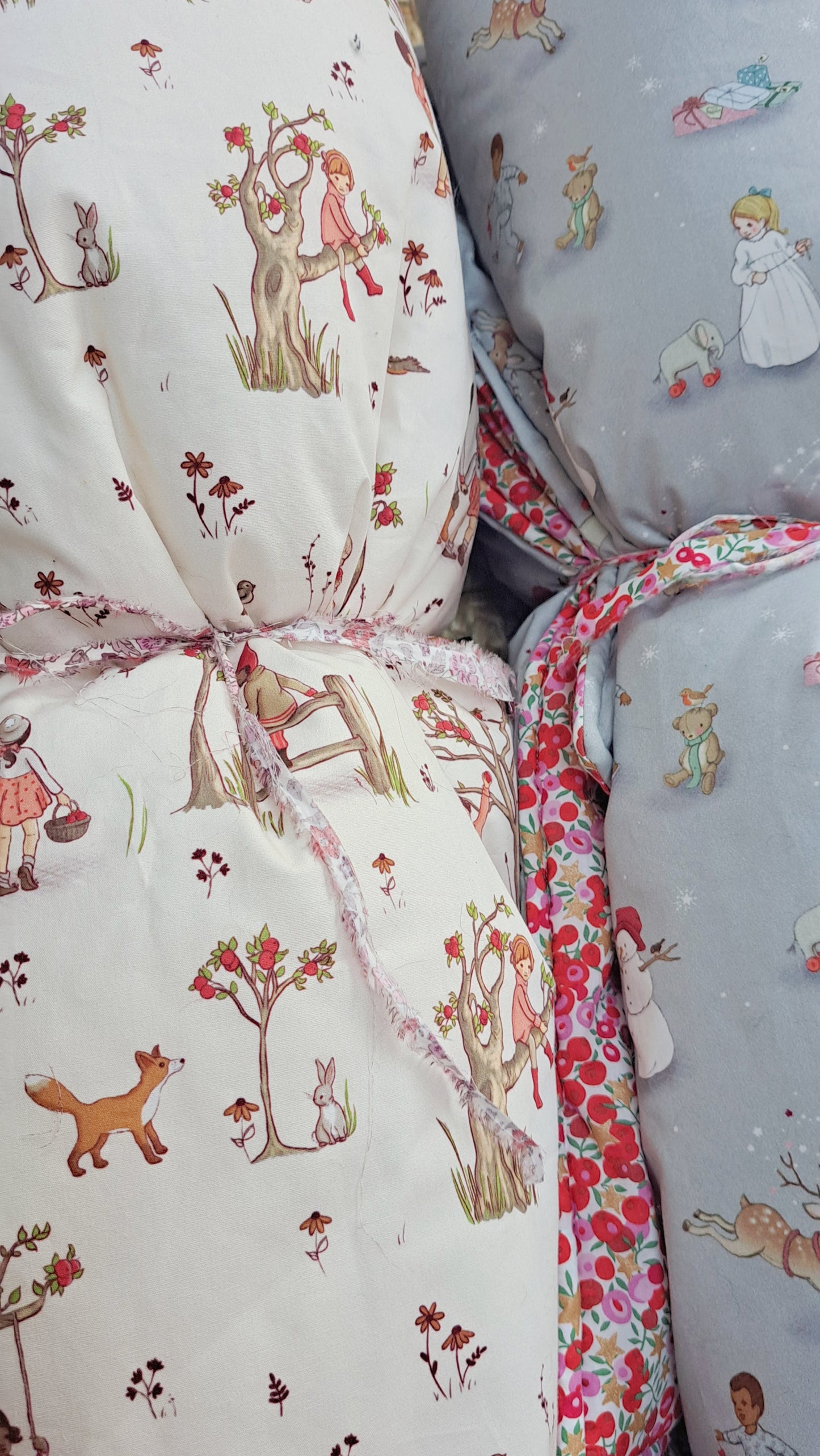 Squishy Quilt featuring Belle and Boo Apple Orchard and Liberty of London Fabric