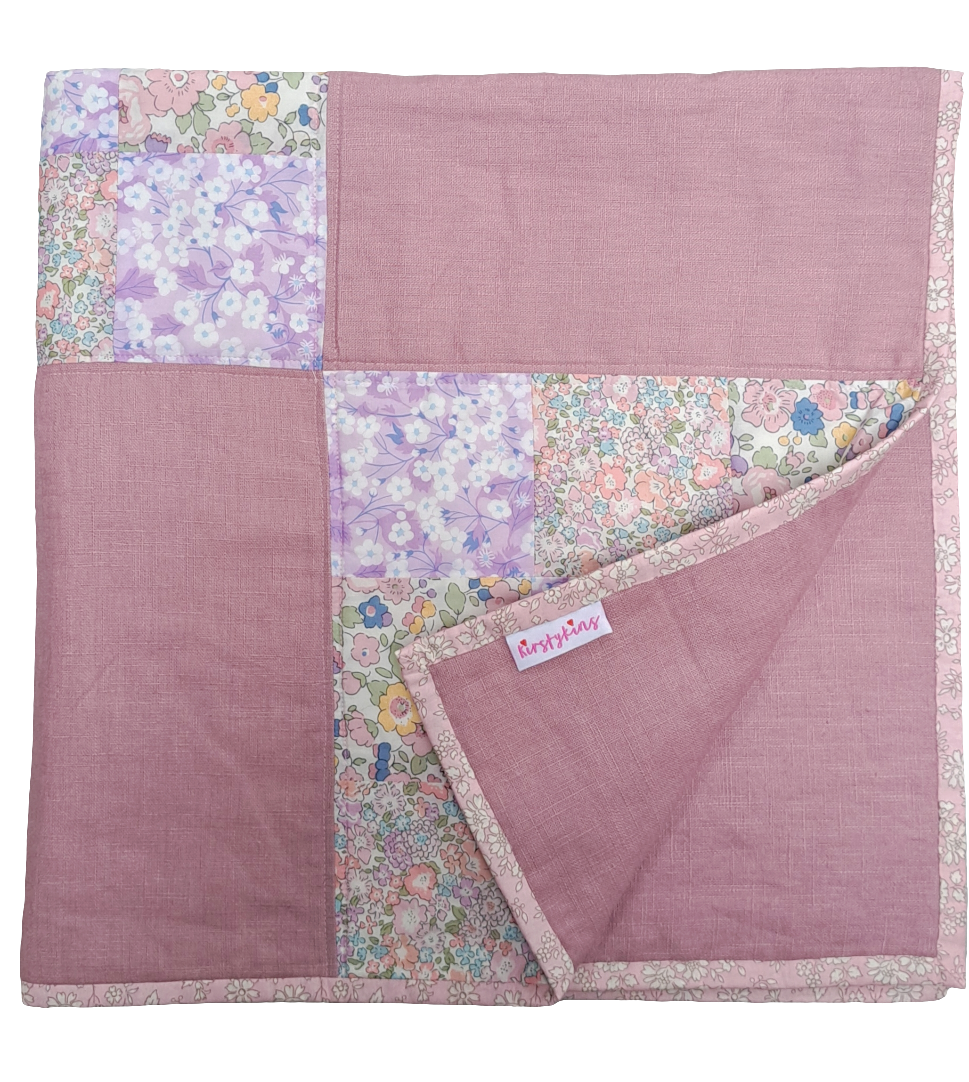 Liberty Patchwork Pram Quilt