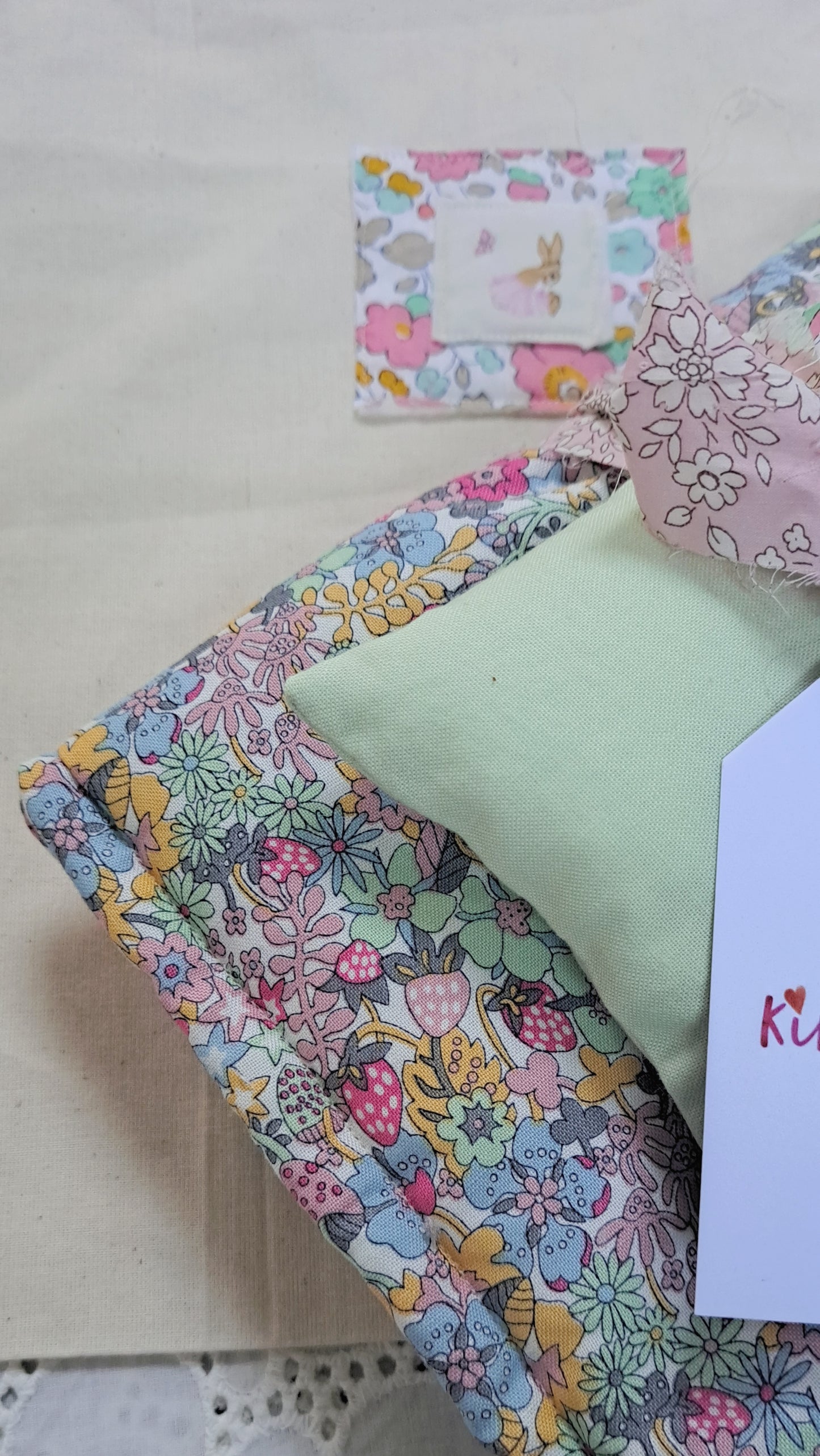 Liberty Dolly Quilt - Green Pillow