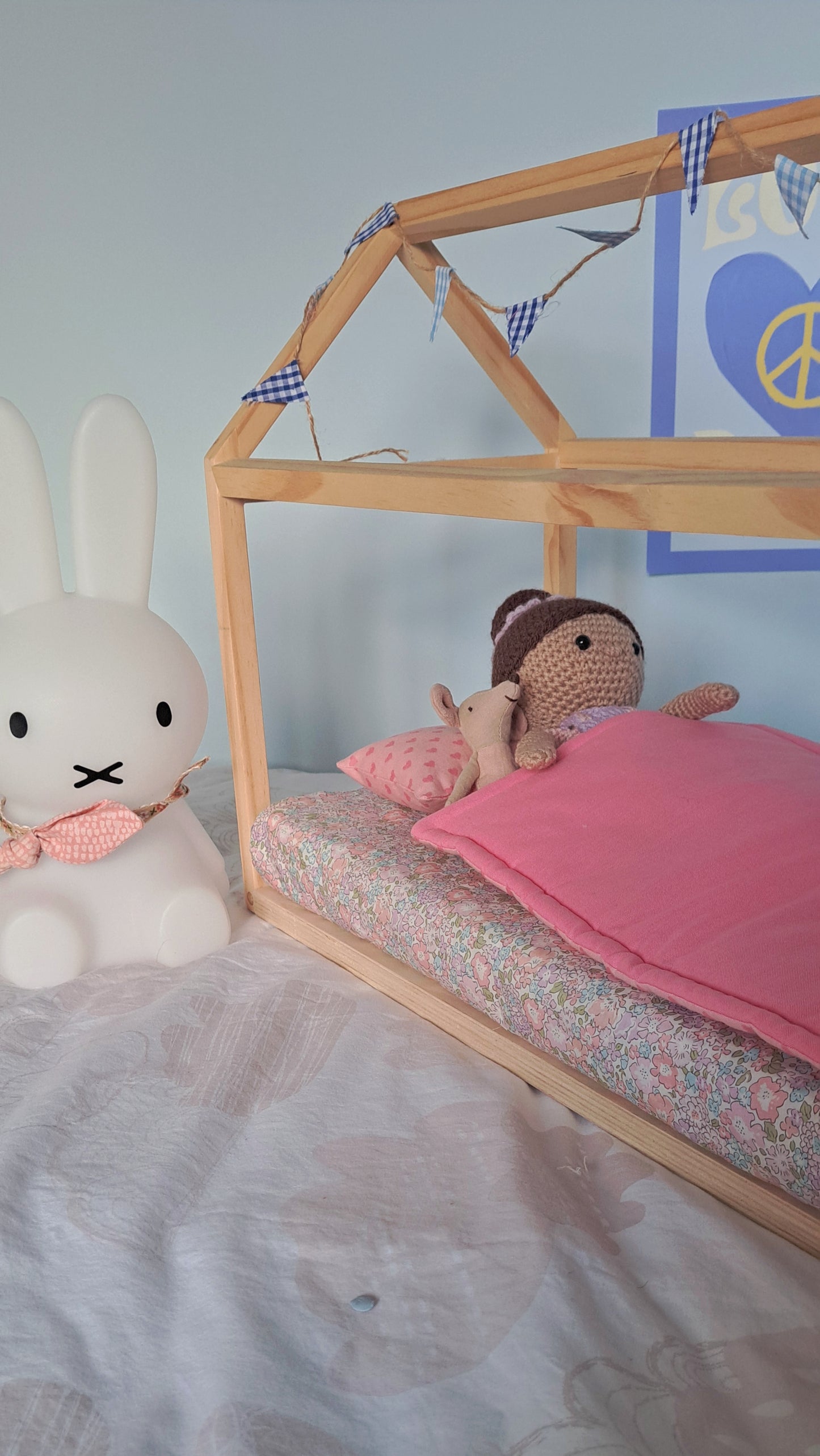 Liberty Dolly Quilt - Pink Pillow