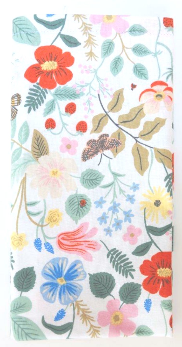 Set of 2 Napkins - Rifle Paper Strawberry Fields White Large Floral