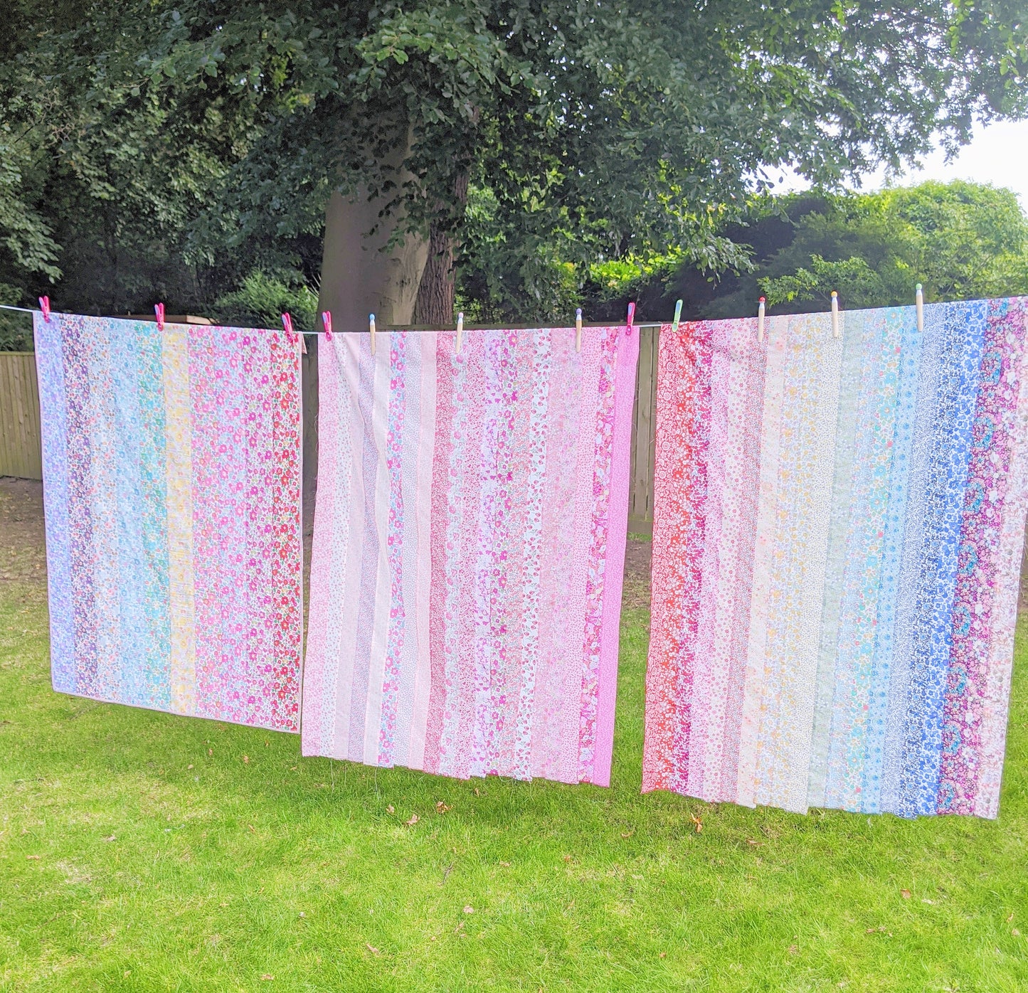 Classic Liberty Rainbow Patchwork Quilt - Made To Order