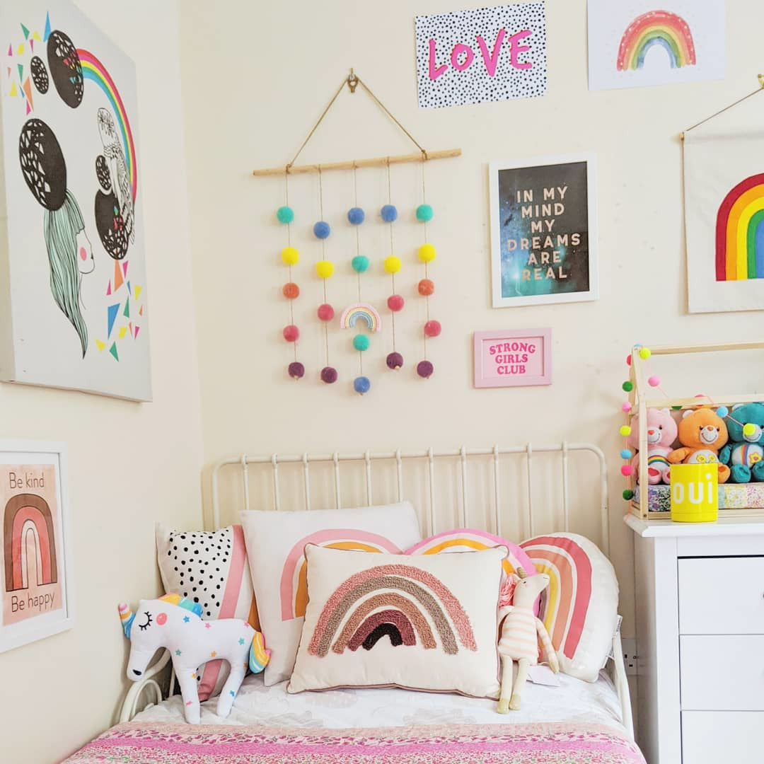 Pink Liberty Rainbow Patchwork Quilt - Made To Order