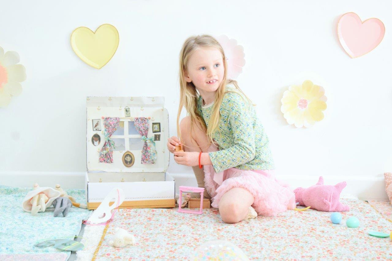 Woodland Quilt Featuring Belle and Boo and Green Linen Fabric Quilt