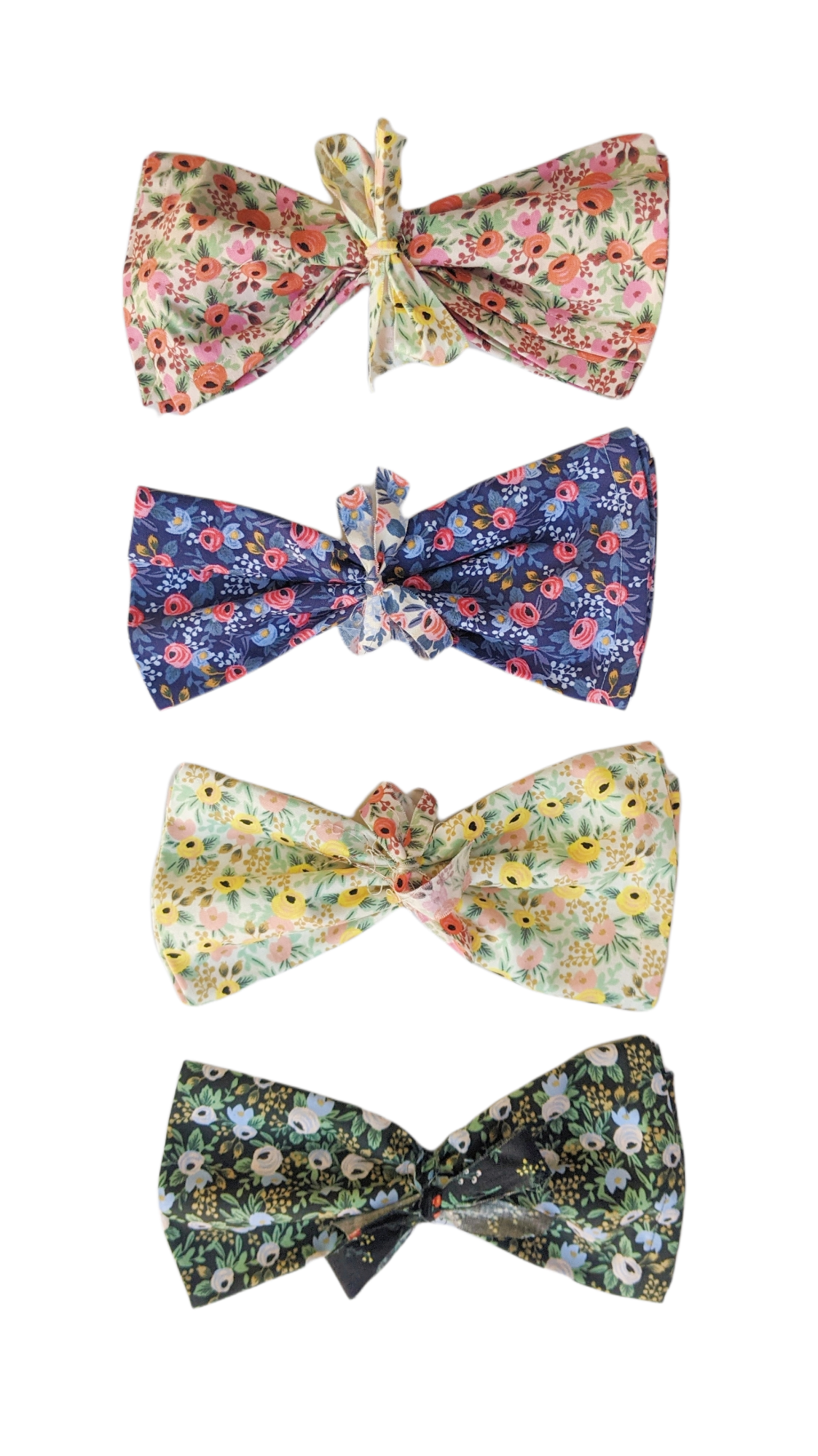 Set of 2 Napkins - Rifle Paper Primavera Black and Gold Floral