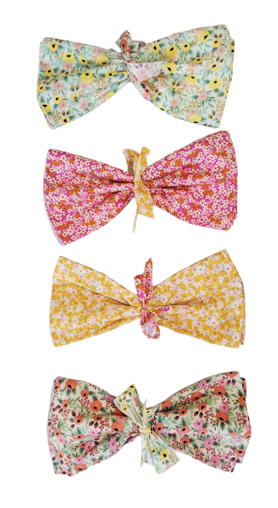 Set of 2 Napkins - Art Gallery Fabric Studio The Flower Society Ditsy Yellow Fabric