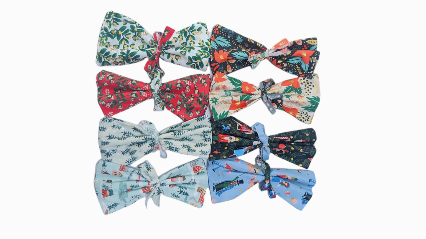 Set of Two Limited Edition Festive Napkins - Rifle Paper Fabric Light Nutcracker