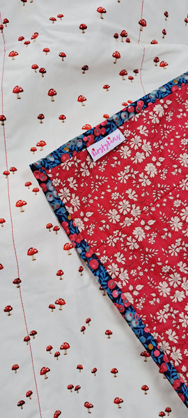 Belle and Boo Toadstools with Liberty Tana Lawn Red Capel