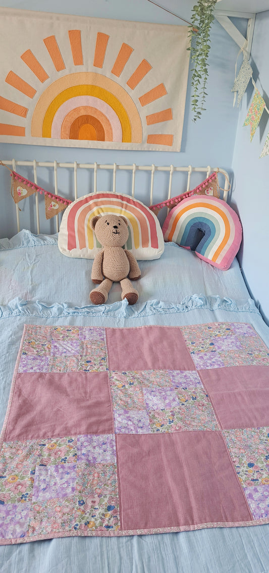 Liberty Patchwork Pram Quilt