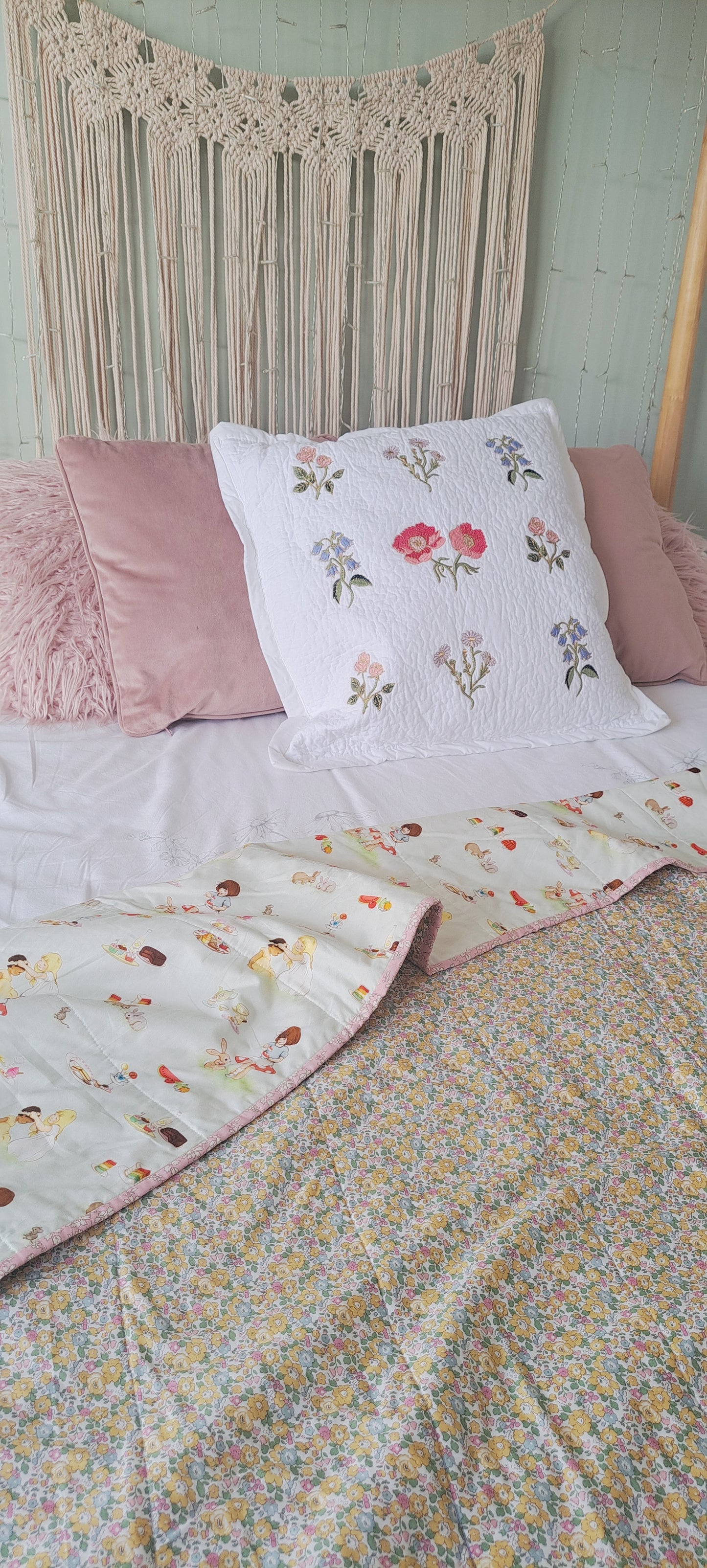 Limited Edition Belle and Boo Teaparty and Liberty Tana Lawn Betsy Ann Single Quilt