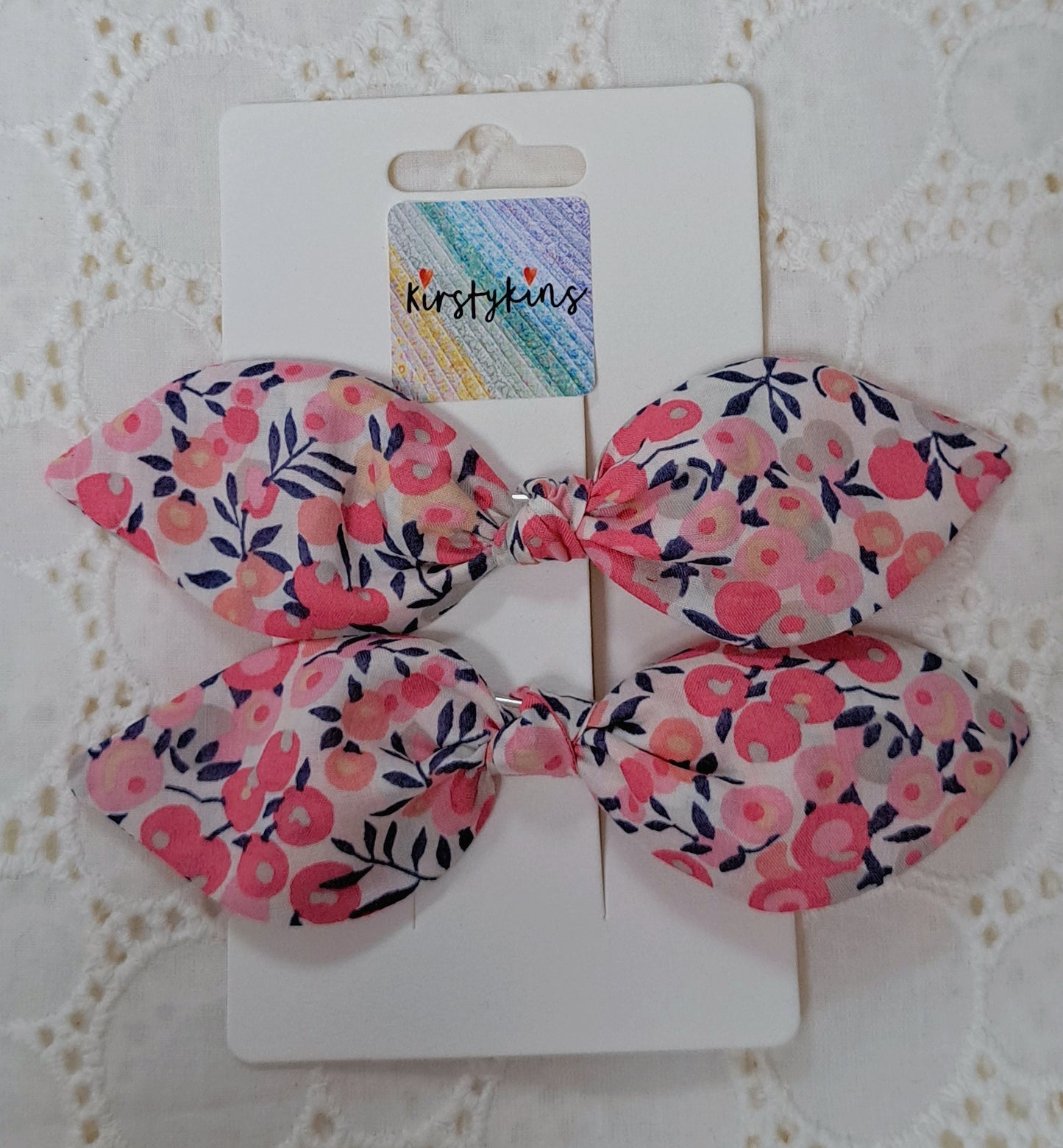 Liberty Pink Wiltshire Berry Fabric Hair Slide