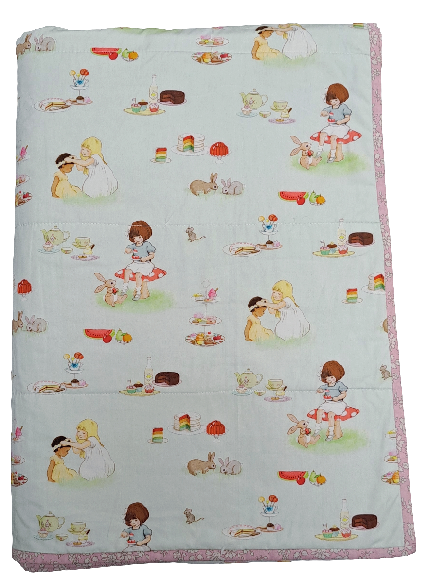 Limited Edition Belle and Boo Teaparty and Liberty Tana Lawn Betsy Ann Single Quilt