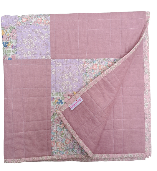 Liberty Patchwork Pram Quilt