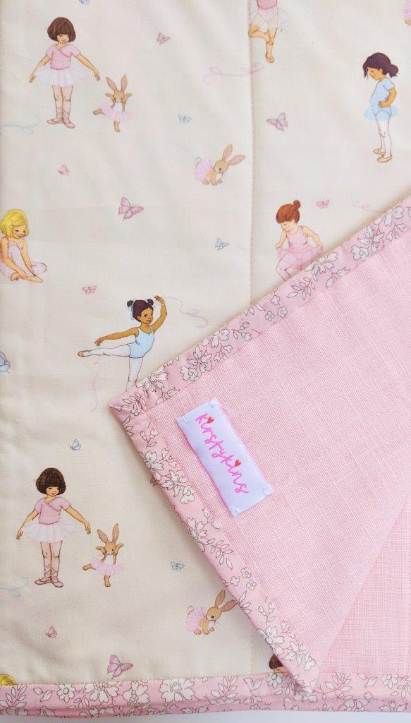 Ballerina Quilt - Featuring Belle and Boo and Linen Fabric