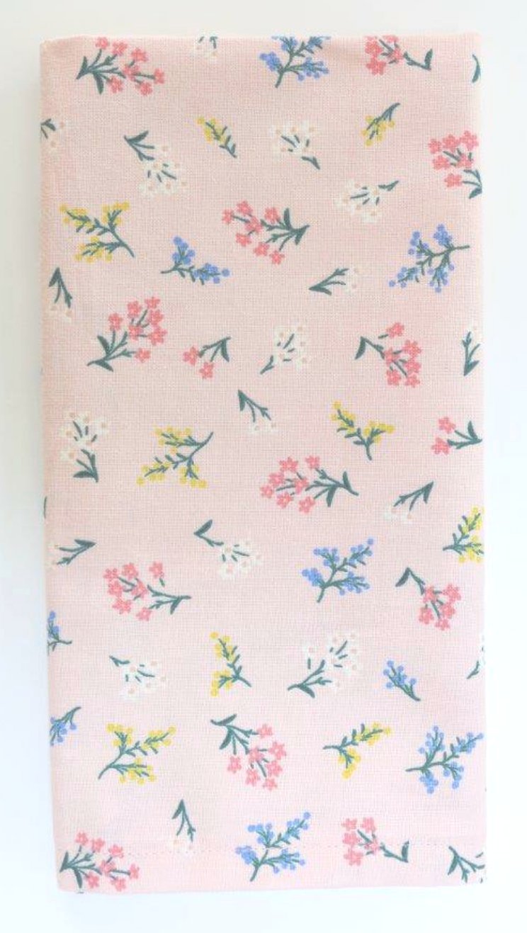 Set of 2 Napkins - Rifle Paper Strawberry Fields Pink Floral