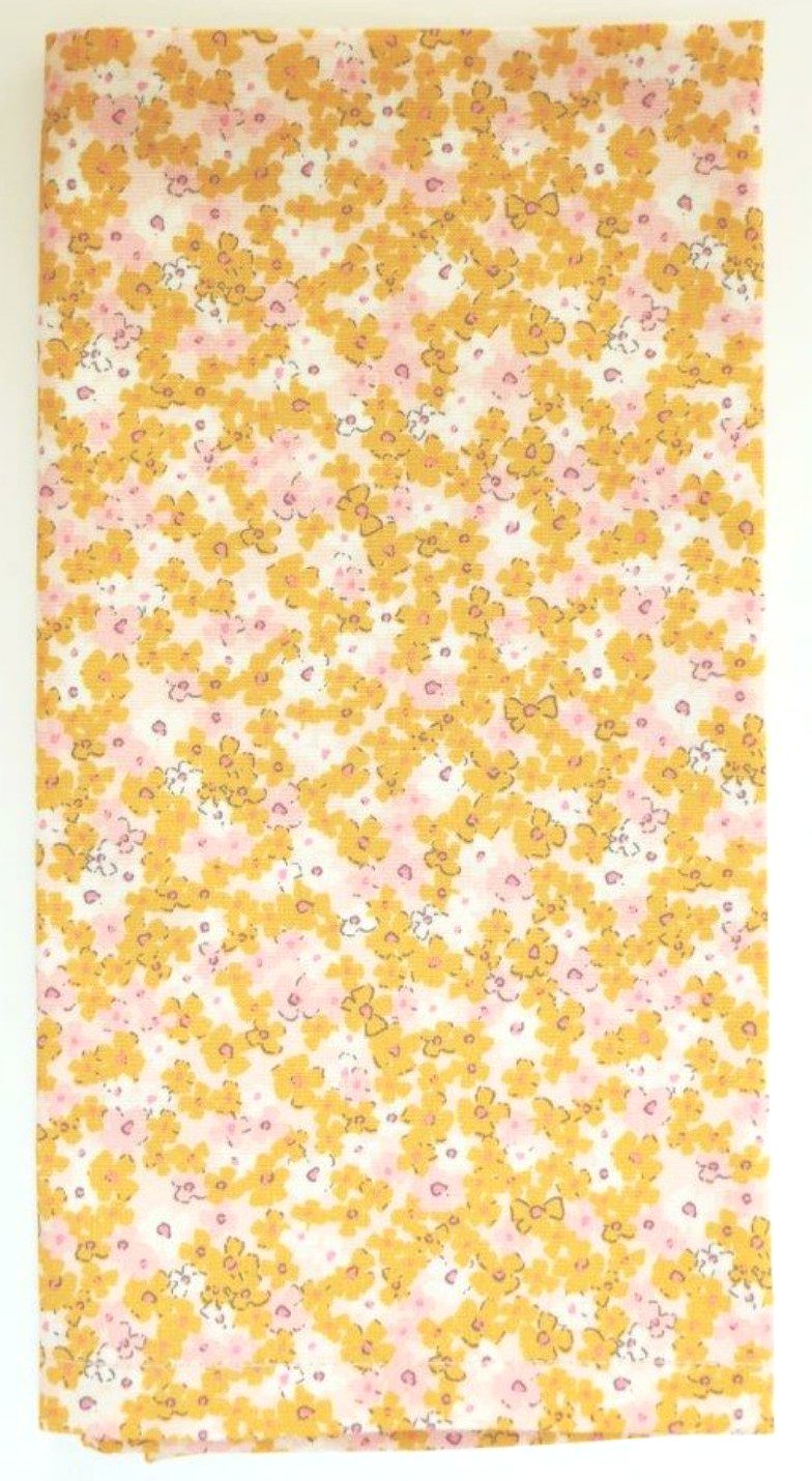 Set of 2 Napkins - Art Gallery Fabric Studio The Flower Society Ditsy Yellow Fabric