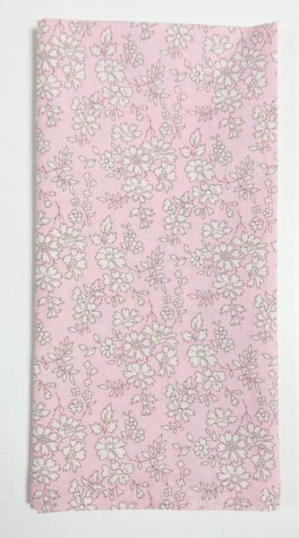 Beautiful pink Capel fabric cloth napkin. Hamdmade in Yorkshire
