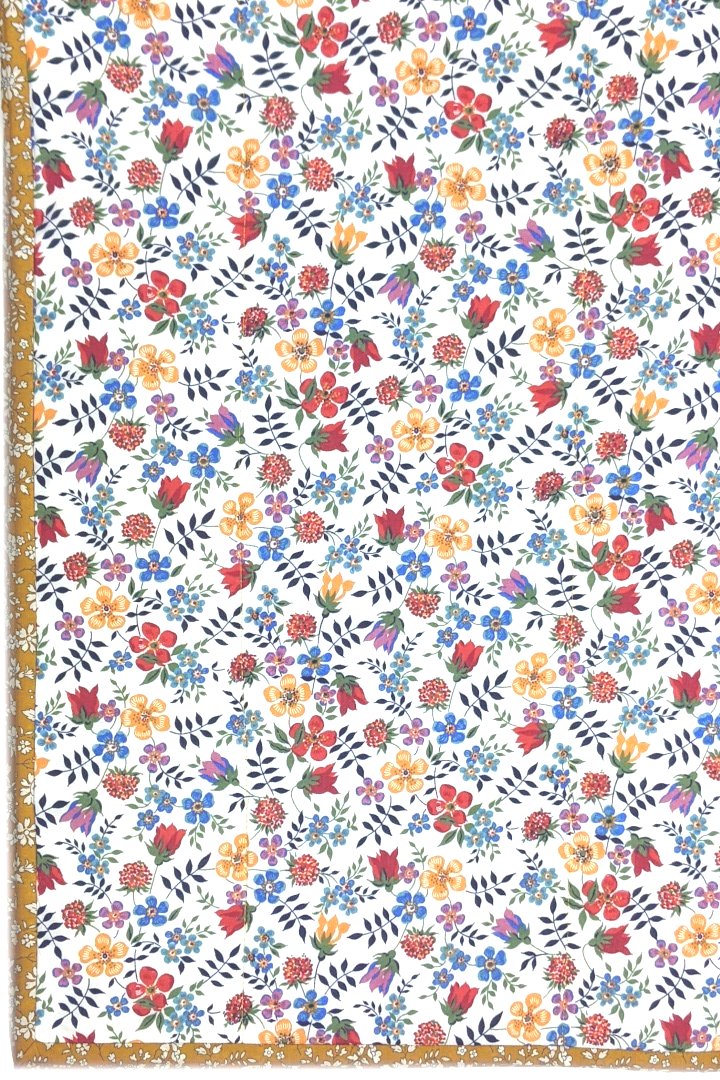 Liberty floral fabric handmade blanket