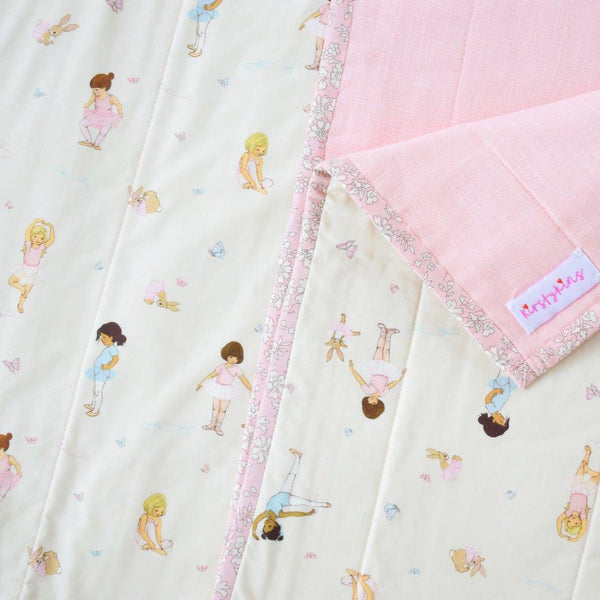 Ballerina Quilt - Featuring Belle and Boo and Linen Fabric