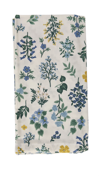 Set of 2 Napkins - Rifle Paper Blue and White Large Floral