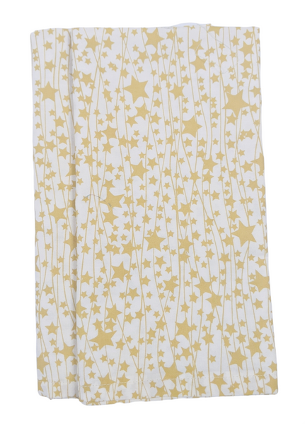 Set of Two Limited Edition Festive Napkins - Golden Stars