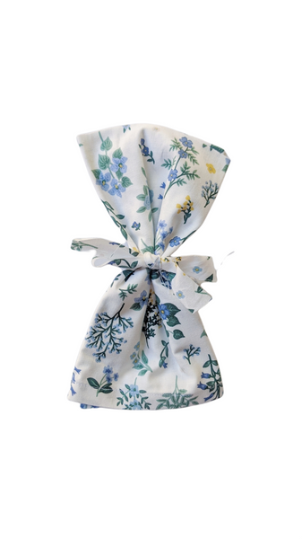 Set of 2 Napkins - Rifle Paper Blue and White Large Floral