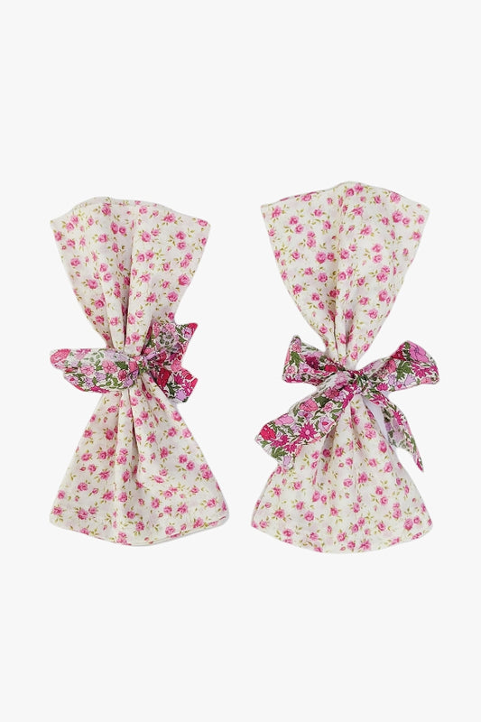 Set of 2 Napkins - Liberty Tana Lawn Pink Nina Floral Fabric