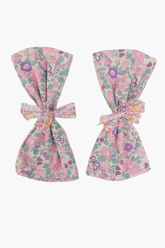 Set of 2 Napkins - Liberty Tana Lawn Betsy Butterfly Pink Floral Fabric