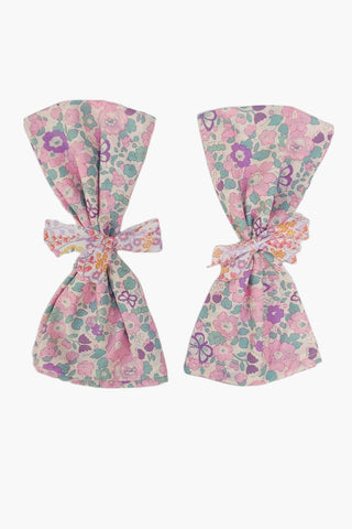 Set of 2 Napkins - Liberty Tana Lawn Betsy Butterfly Pink Floral Fabric