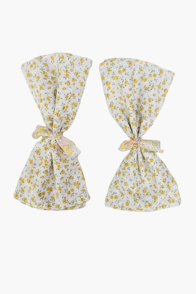 Set of 2 Napkins - Liberty Tana Lawn Yellow Nina Floral Fabric