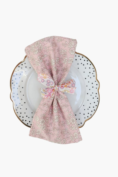 Set of 2 Napkins - Liberty Tana Lawn Pink Capel Floral Fabric